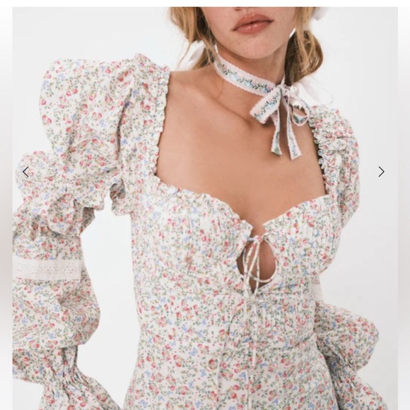 For Love and Lemons Lucca Mini Dress Medium - Picture 13 of 16
